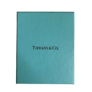Tiffany & Co EMPTY 3.5" x 3" x 1.5"  Blue Gift Jewelry Box, Travel Pouch, Ribbon